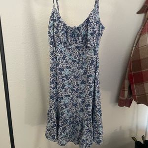 Blue floral sundress